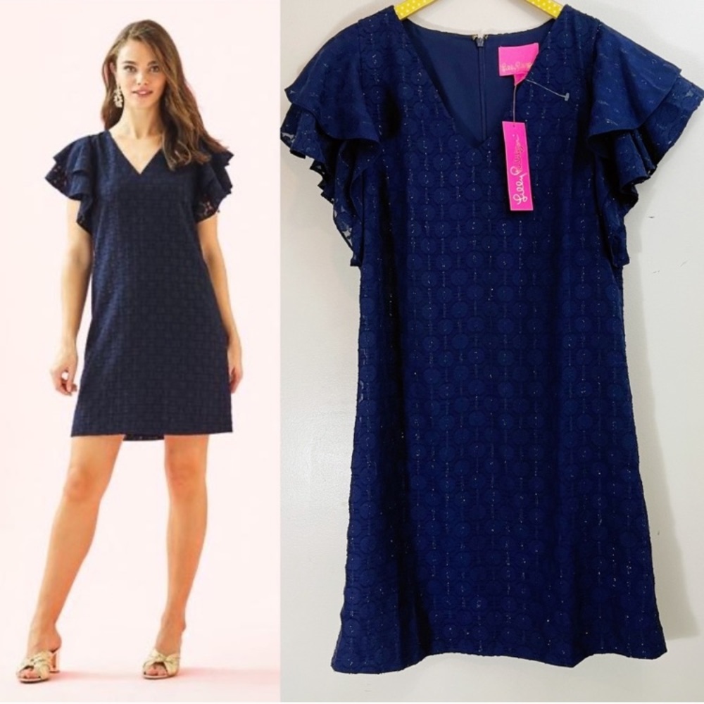 Lilly Pulitzer NWT Kathie Flutter Sleeve Dress